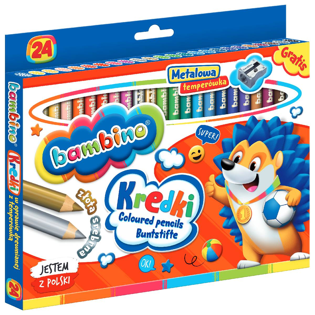 Bambino kredki w opr. drew. 24 kol. z temp.