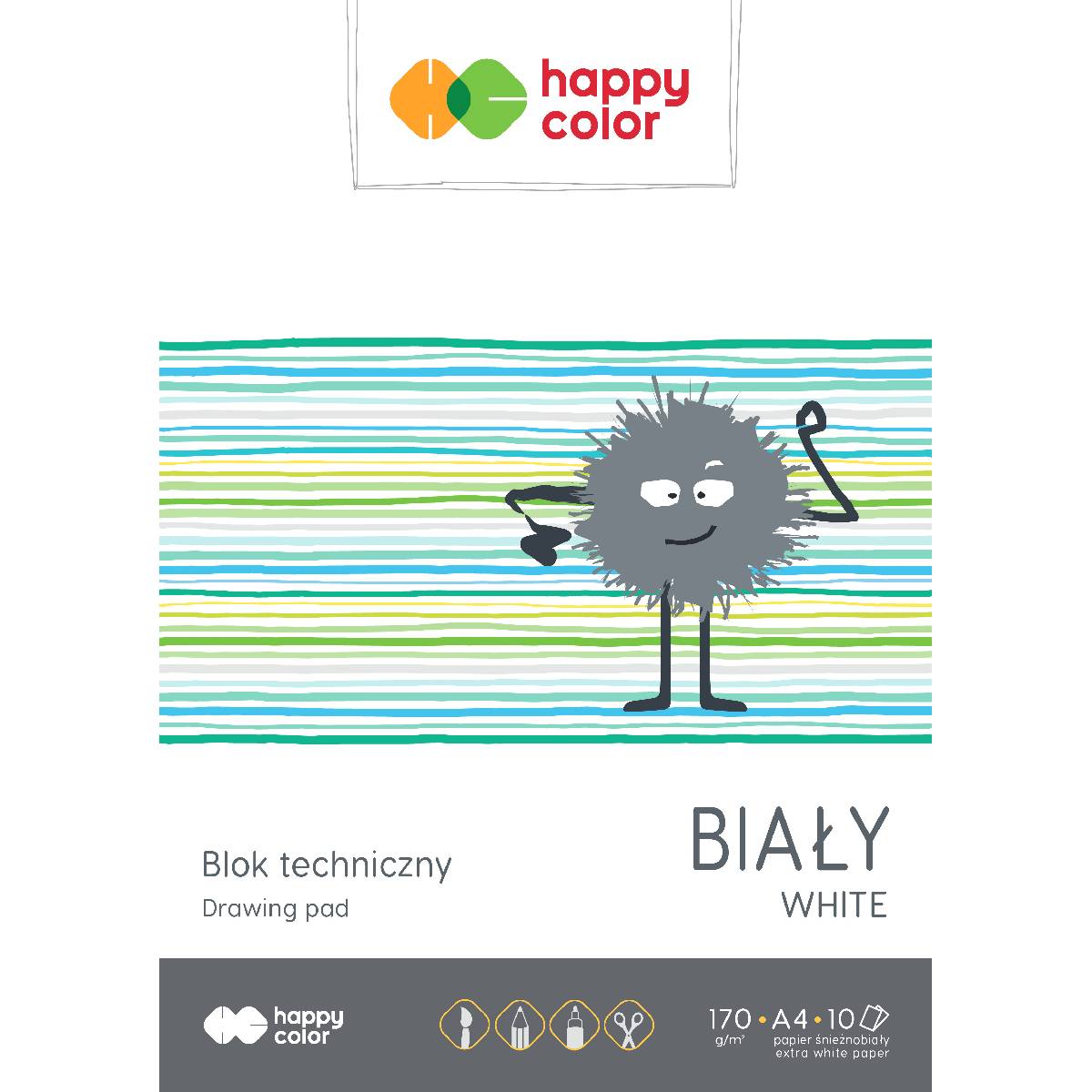 Happy color blok techniczny A4 10k 170g
